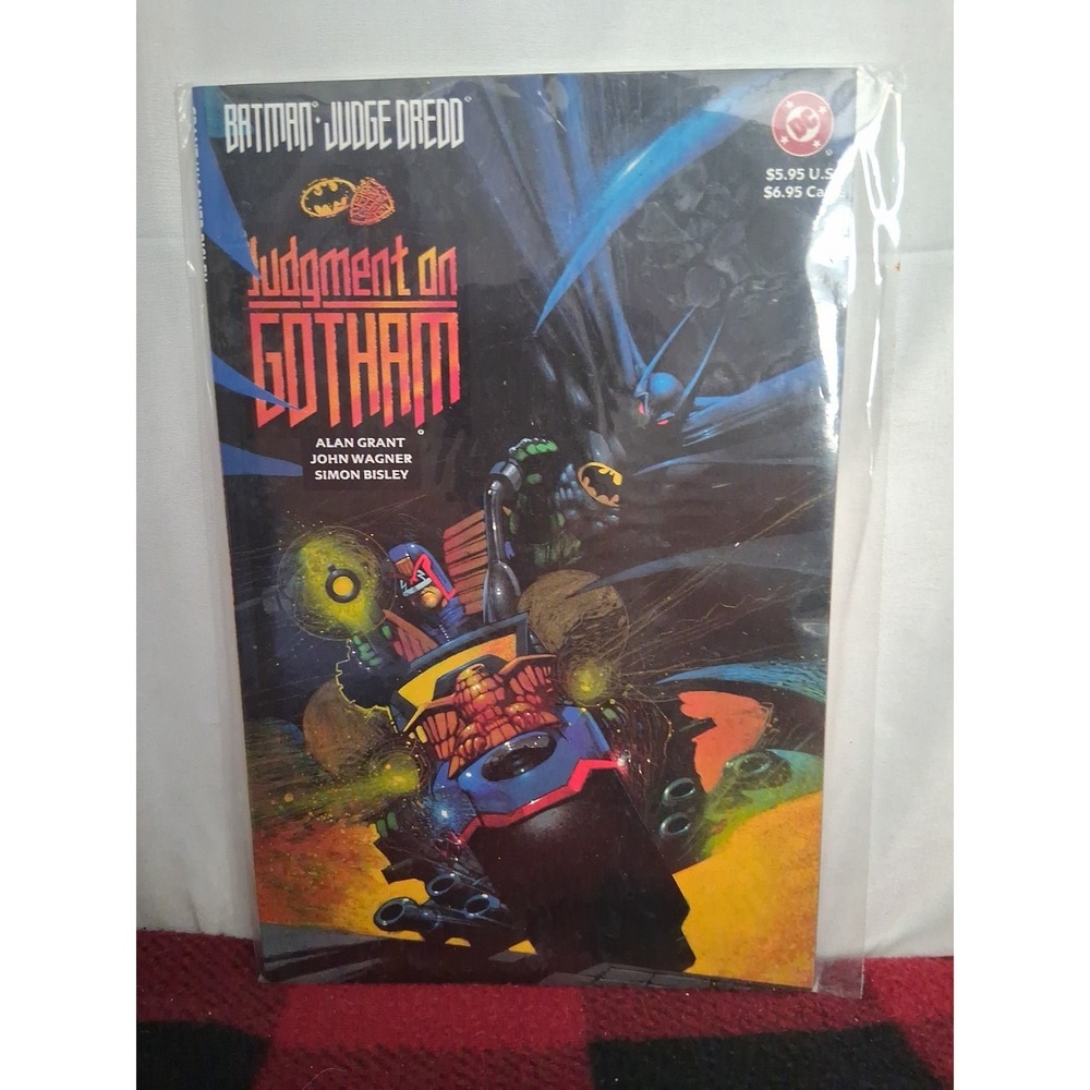 Batman Judge Dredd Judgement on Gotham DC Comics TPB 1991 VF